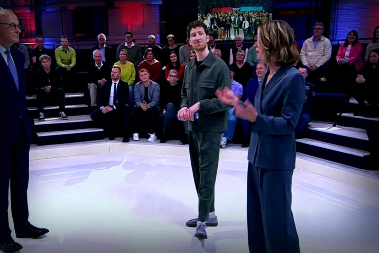 Merz-Arena: Ein plattes Gespräch ohne Spannung