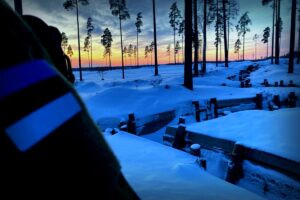 Baubeginn von Bunkern an der Grenze zu Russland in Estland